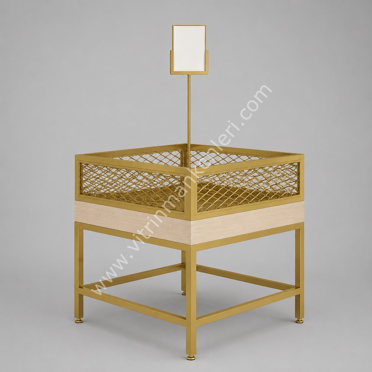 DEKORATİF TELLİ SEPET GOLD STATİK BOYA
