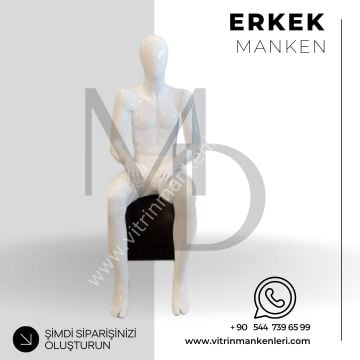 Erkek Oturan Vitrin Mankeni