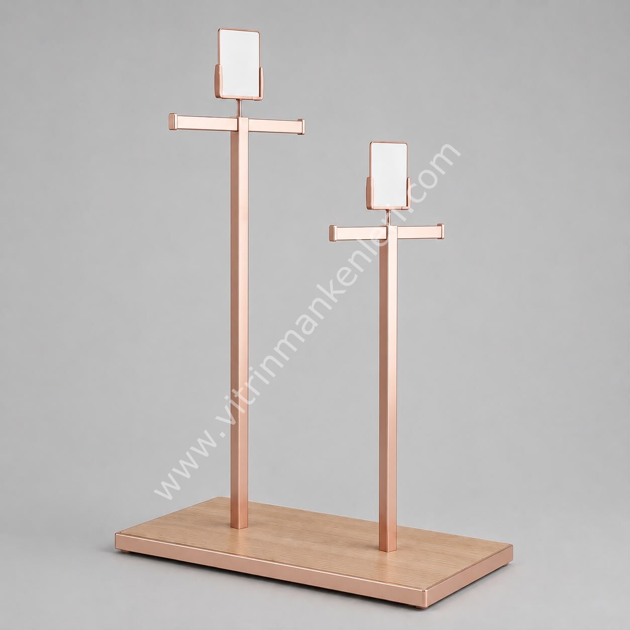 İKİLİ T STAND ROSE GOLD - ATLANTİK ÇAM
