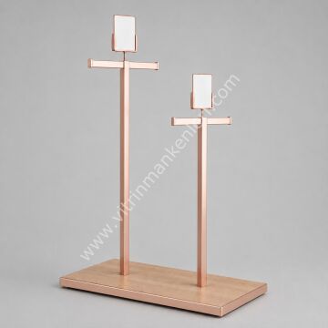 İKİLİ T STAND ROSE GOLD - ATLANTİK ÇAM
