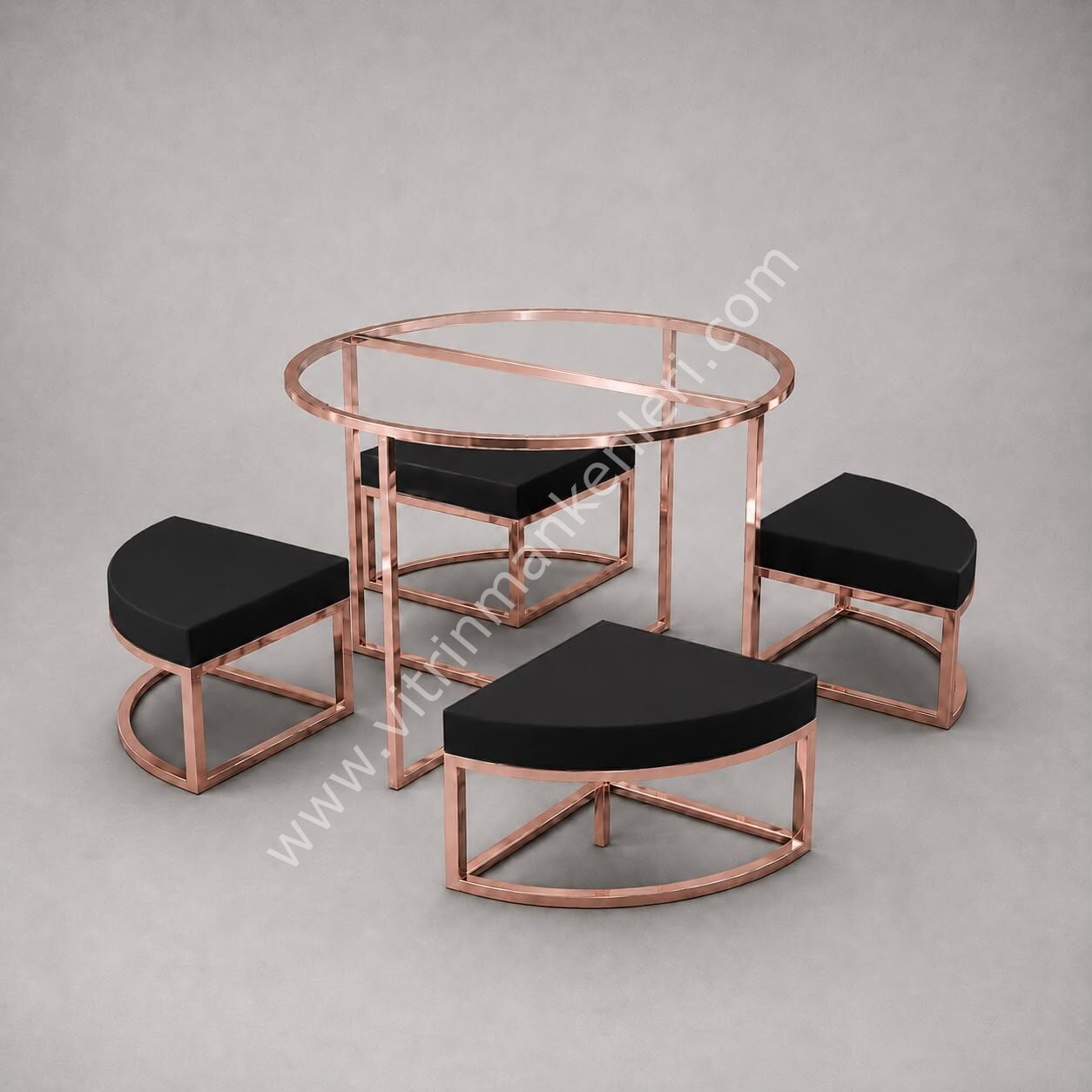 Katlama Masası ROSE GOLD - SİYAH