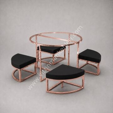 Katlama Masası ROSE GOLD - SİYAH