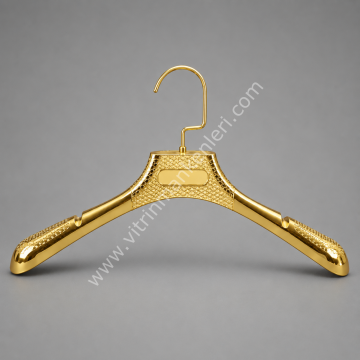Soft Siyah/Gold/Krom Renk Bay/Bayan Ceket Askısı 10 - BAYAN - GOLD KAPLAMA
