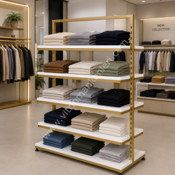 Çift Taraflı  Çok Amaçlı Orta Stand KROM KAPLAMA - ATLANTİK ÇAM