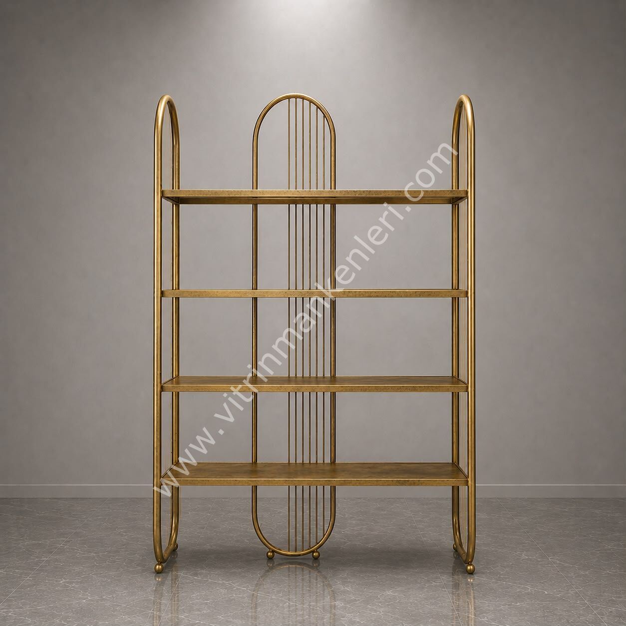 DEKORATİF KİTAPLIK GOLD ESKİTME
