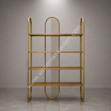 DEKORATİF KİTAPLIK GOLD ESKİTME
