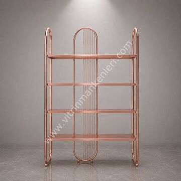 DEKORATİF KİTAPLIK ROSE GOLD