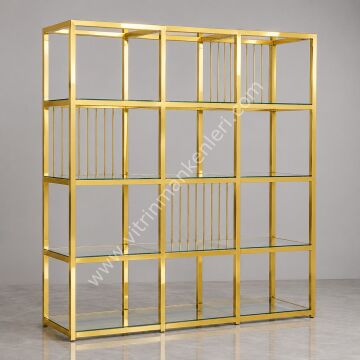 DEKORATİF KİTAPLIK GOLD KAPLAMA