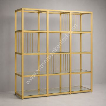 DEKORATİF KİTAPLIK GOLD STATİK BOYA