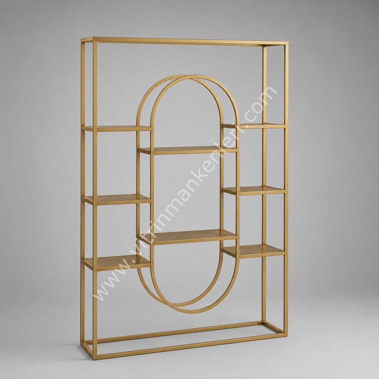 OVAL RAFLI STAND GOLD STATİK BOYA