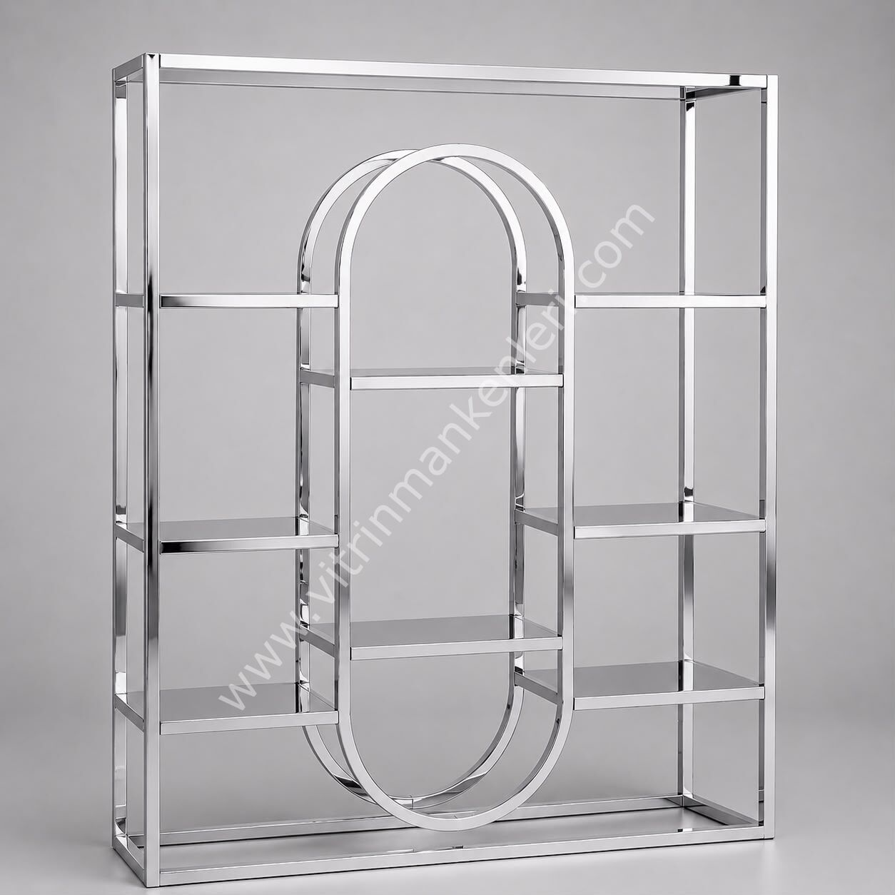 OVAL RAFLI STAND KROM KAPLAMA