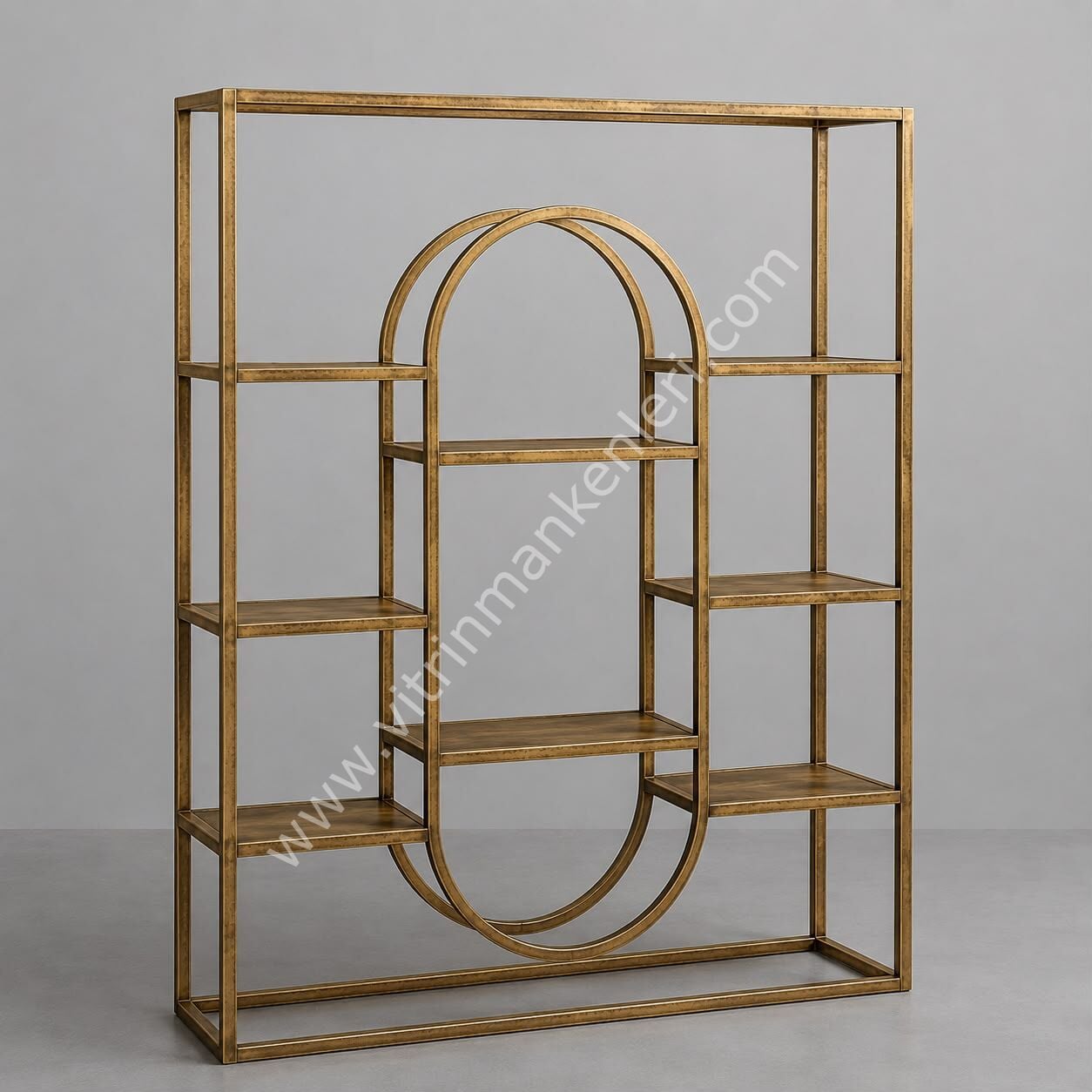 OVAL RAFLI STAND GOLD ESKİTME
