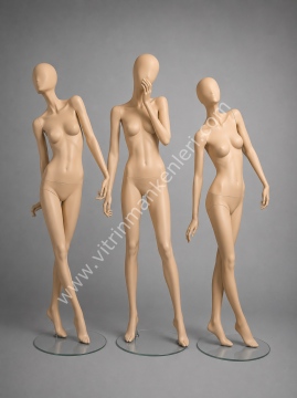 3''LÜ SET BAYAN POLYESTER VİTRİN MANKENLERİ