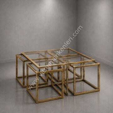Dekoratif Sehpa GOLD ESKİTME