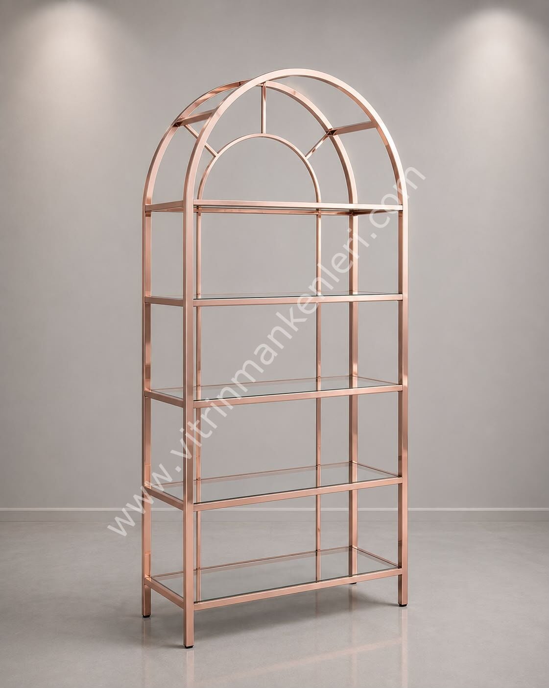 DEKORATİF KİTAPLIK ROSE GOLD