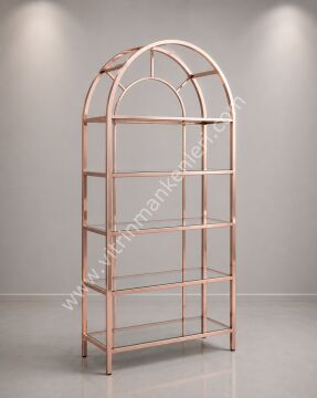 DEKORATİF KİTAPLIK ROSE GOLD