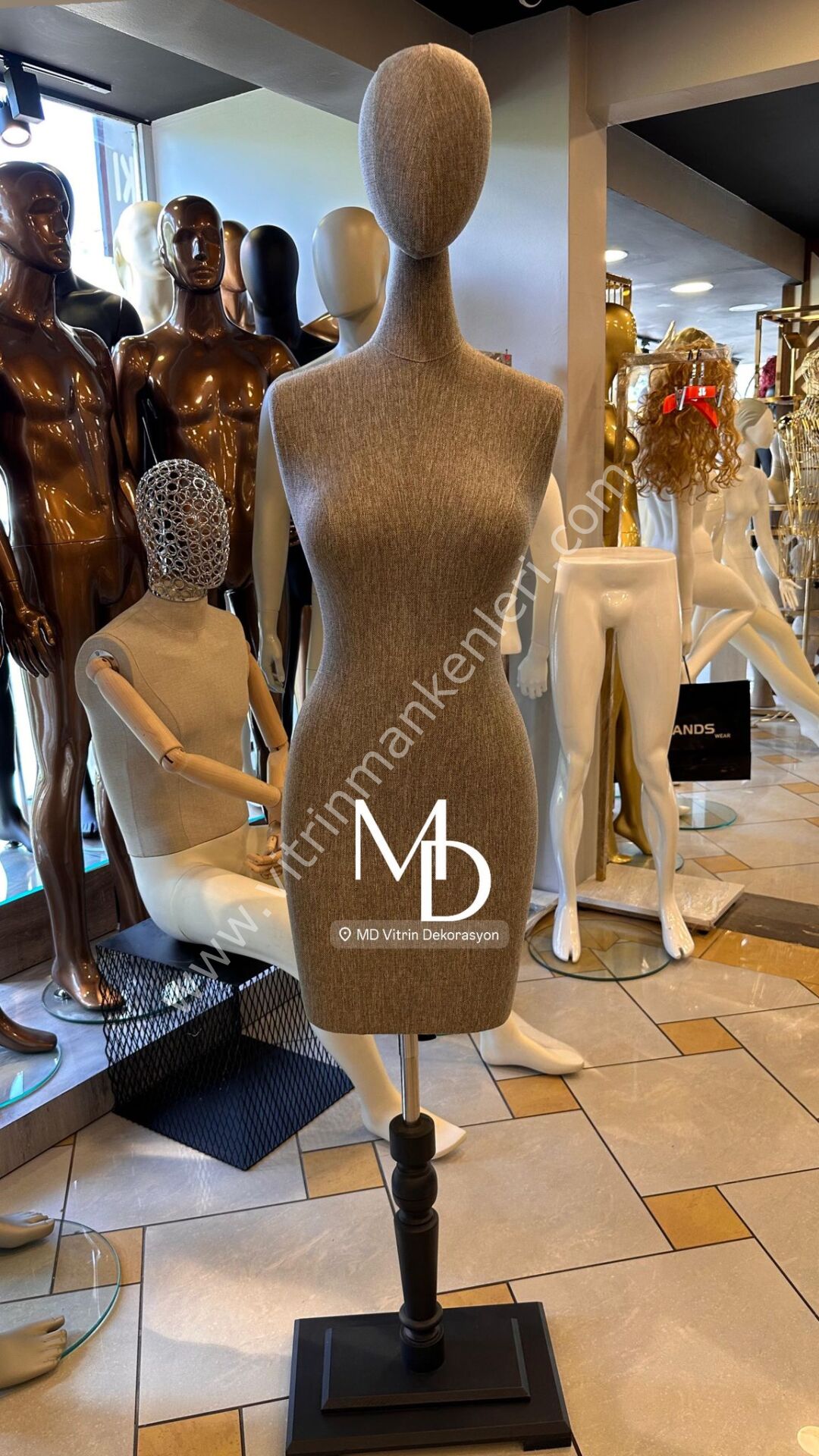 MD Vİtrin Dekorasyon 38 BEDEN YENİ MODEL ABİYE TERZİ MANKENİ VİTRİN MANKENİ