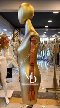 MD Vİtrin Dekorasyon Pantolon Giyebilen Ahşap Kollu Terzi Mankeni Vitrin Mankeni