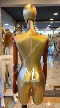 MD Vİtrin Dekorasyon Pantolon Giyebilen Ahşap Kollu Terzi Mankeni Vitrin Mankeni