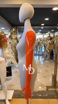 MD Vİtrin Dekorasyon Pantolon Giyebilen Polyester Kollu Terzi Mankeni Vitrin Mankeni