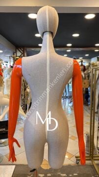 MD Vİtrin Dekorasyon Pantolon Giyebilen Polyester Kollu Terzi Mankeni Vitrin Mankeni
