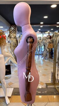 MD Vİtrin Dekorasyon Pantolon Giyebilen Ahşap Kollu Terzi Mankeni Vitrin Mankeni