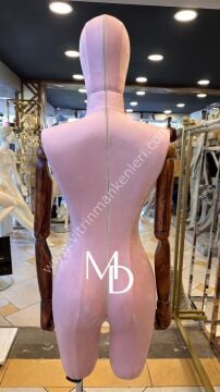 MD Vİtrin Dekorasyon Pantolon Giyebilen Ahşap Kollu Terzi Mankeni Vitrin Mankeni