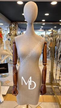 MD VİTRİN DEKORASYON 38 Beden Gold Ayaklı Yeni Model Abiye Terzi Mankeni Prova mankeni