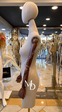 MD VİTRİN DEKORASYON 38 Beden Gold Ayaklı Yeni Model Abiye Terzi Mankeni Prova mankeni