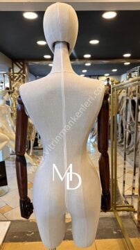 MD VİTRİN DEKORASYON 38 Beden Ahşap Ayaklı Yeni Model Pantolon Giyebilen Abiye Terzi Mankeni