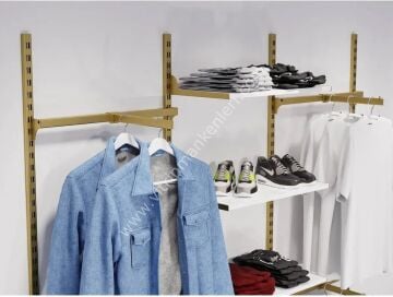 MD DEKORASYON Mağaza Raf Sistemi, Askılık Sistemi, Butik Rafı, Mağaza Stand, Giyinme Odası 180*200