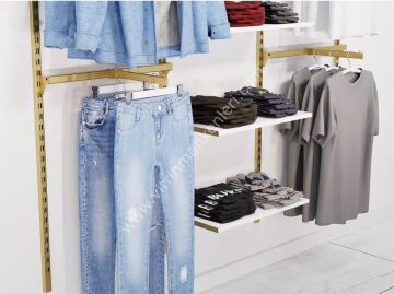 MD DEKORASYON Mağaza Raf Sistemi, Askılık Sistemi, Butik Rafı, Mağaza Stand, Giyinme Odası 180*200