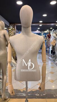 MD Vİtrin Dekorasyon 48 Beden Erkek Büst TERZİ MANKENİ VİTRİN MANKENİ