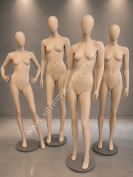 4''LÜ SET BAYAN POLYESTER VİTRİN MANKENLERİ