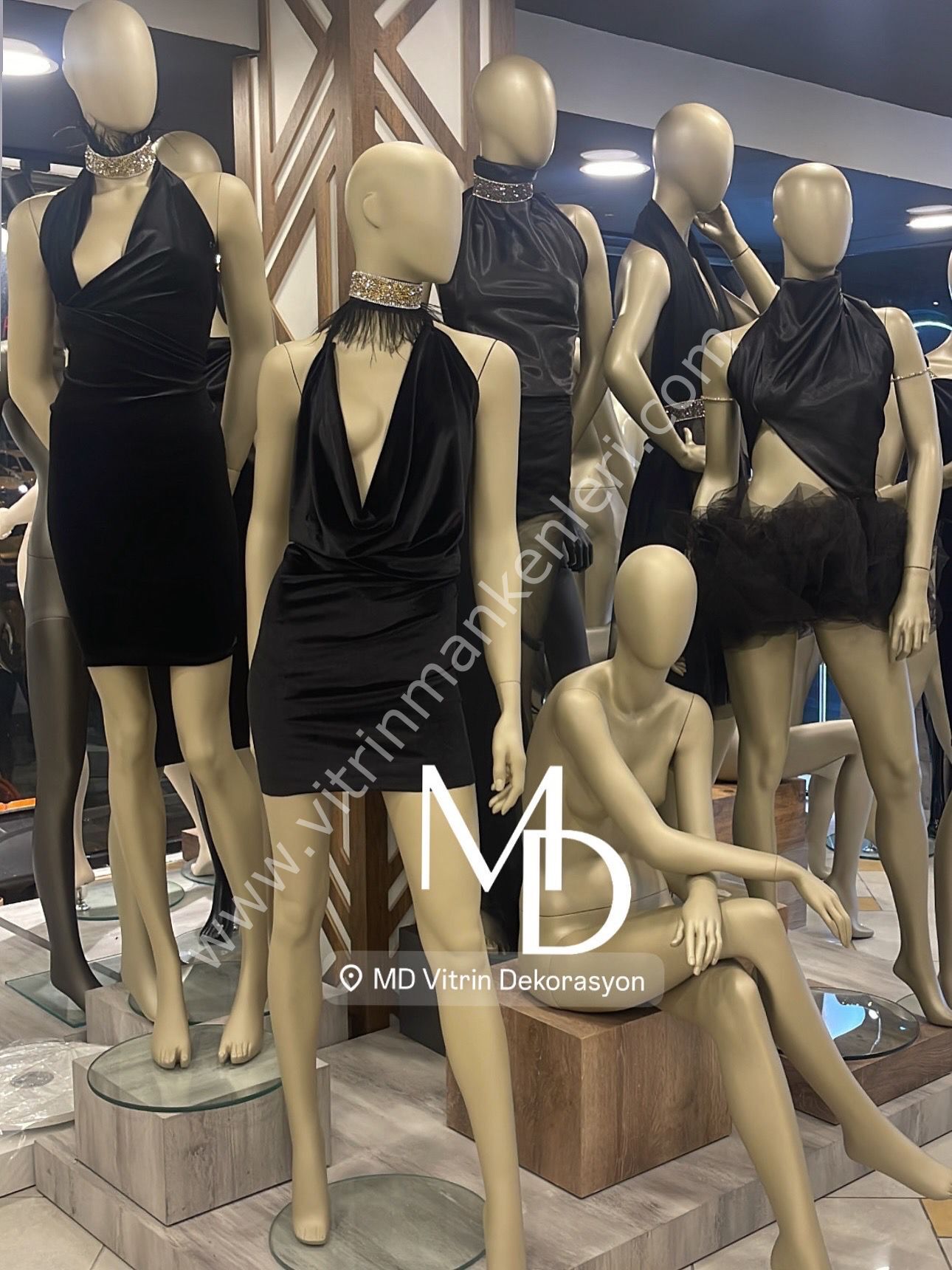 3''lü SET SOFT BAYAN POLYESTER VİTRİN MANKENLERİ