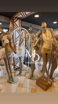 BAYAN POLYESTER VİTRİN MANKENLERİ LEİLA MODEL(4lü)  SOFT RENK