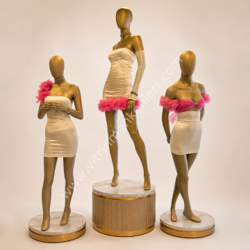 3''LÜ SET BAYAN POLYESTER VİTRİN MANKENLERİ
