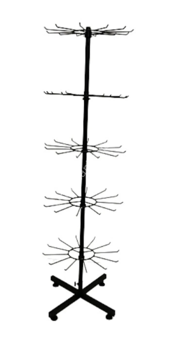 5 Katlı Boyalı Ayaklı Stant, Bijuteri Stant, Tespihlik, Anahtar Askisi, Kravatlık, Aksesuar Standı