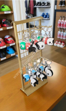 MASA ÜSTÜ ÜRÜN STANDI ve 6 ADET 10 CM KANCA