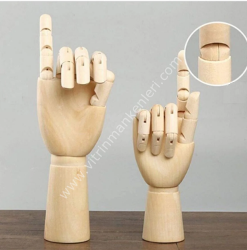 Manken Ahşap El 24cm