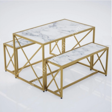 Dekoratif Mağaza Katlama Masası Çapraz Stand