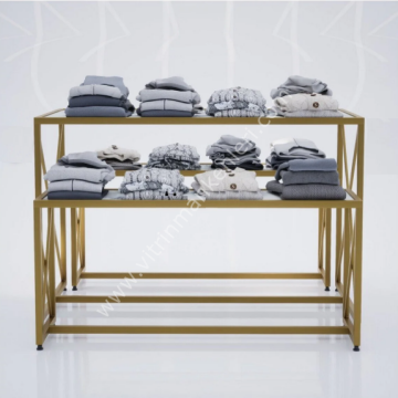 Dekoratif Mağaza Katlama Masası Çapraz Stand