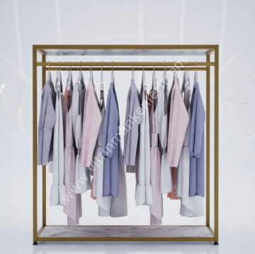 Butik Çiftli Askılık Mağaza Standı Askılık