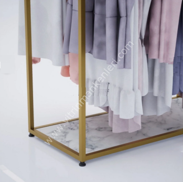 Butik Çiftli Askılık Mağaza Standı Askılık