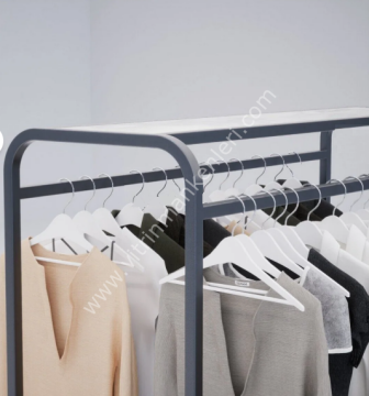 OVAL BÜKÜMLÜ ÇİFTLİ ASKILIK STANDI