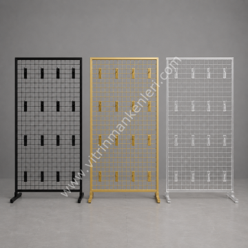 AYAKLI TEL PANO 80X100 CM GOLD RENK 4X4 SIK TELLİ 20 ADET 15 CM KANCA DAHİL
