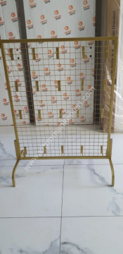 AYAKLI TEL PANO 80X100 CM GOLD RENK 4X4 SIK TELLİ 20 ADET 15 CM KANCA DAHİL