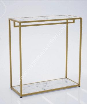 Dekoratif Butik Tekli Raflı Askılık Mağaza Standı Askılık