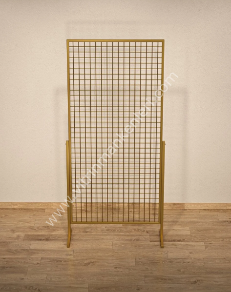 AYAKLI TEL PANO, SIK TELLİ AKSESUAR PANOSU 90*190 GOLD