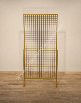 AYAKLI TEL PANO, SIK TELLİ AKSESUAR PANOSU 90*190 GOLD